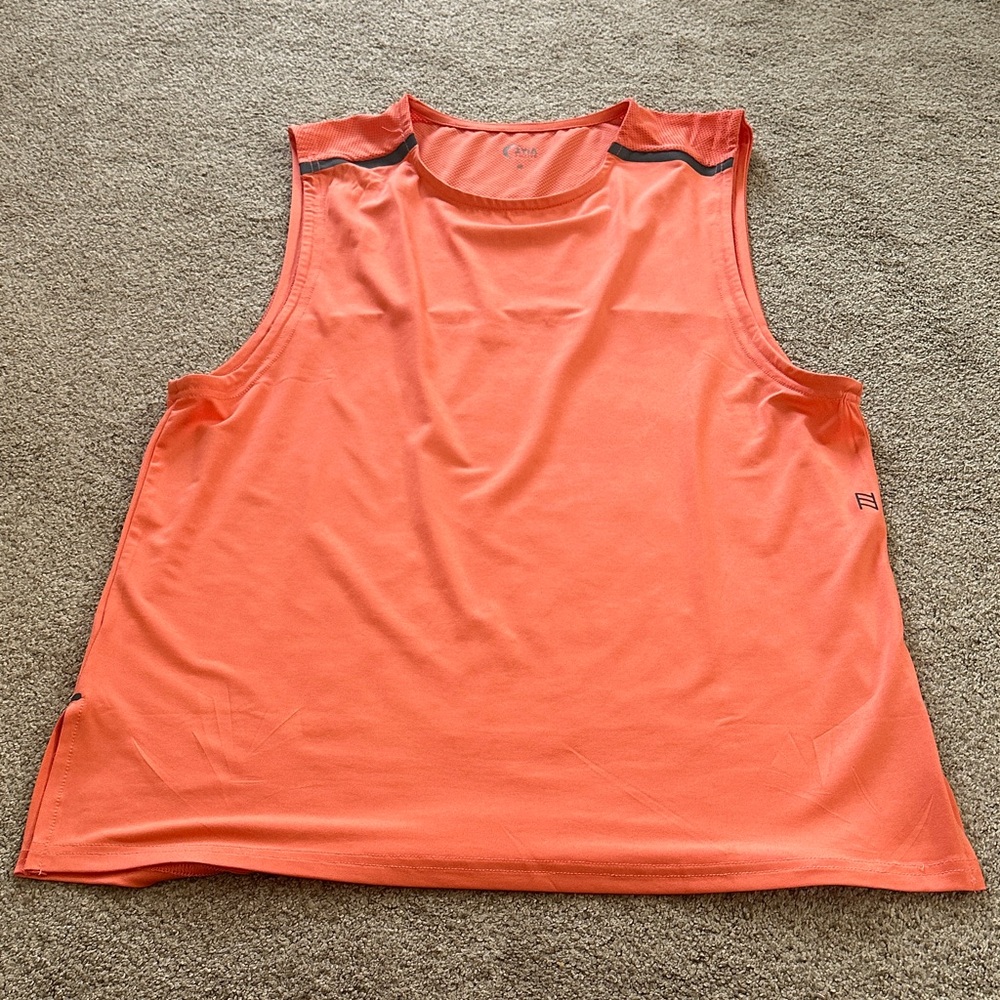 Zyia active Orange Sleeveless Mens Top size M